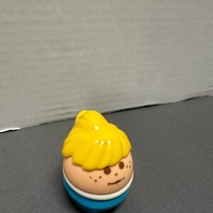 Vintage Little People Charming Yellow and Blue Doll Figure
